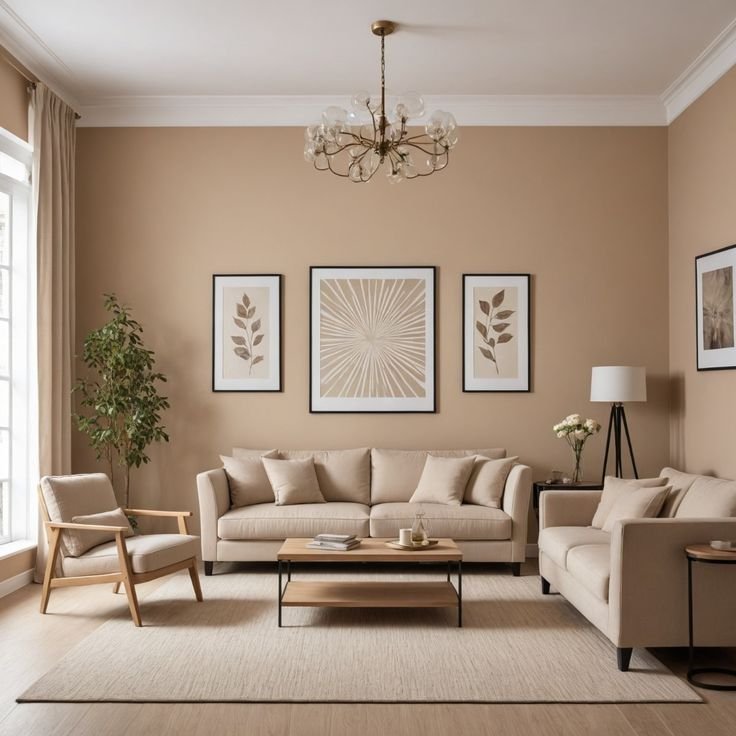 Decorated living room